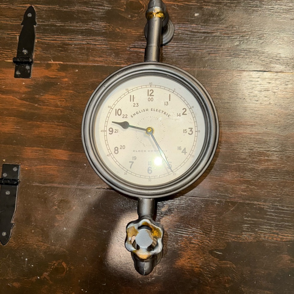 Gray Wall Clock